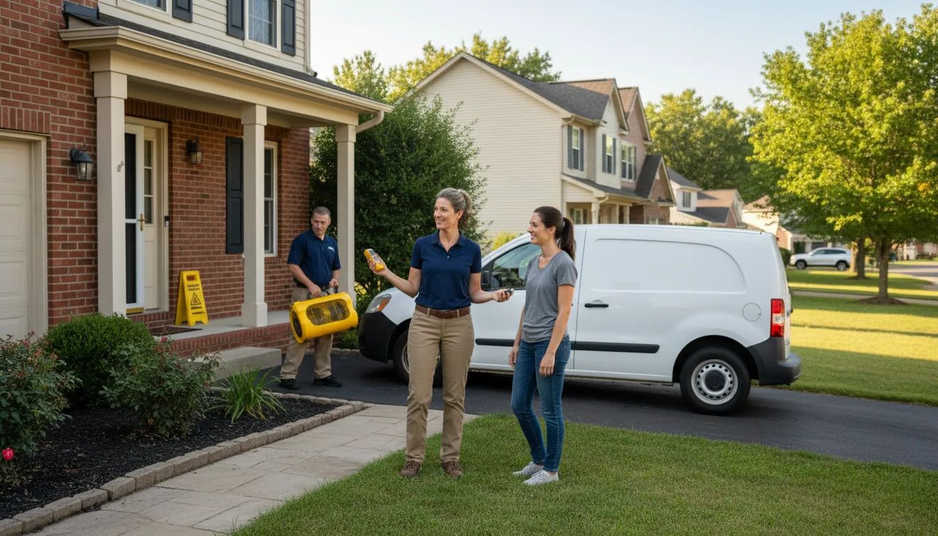 Water restoration image for Dehumidification And Cleanup Services in Drummonds, TN